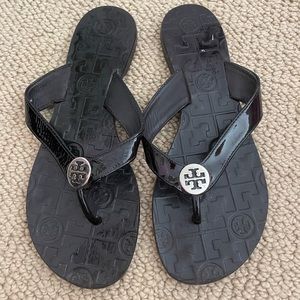 Tory Burch Black Flip Flops
